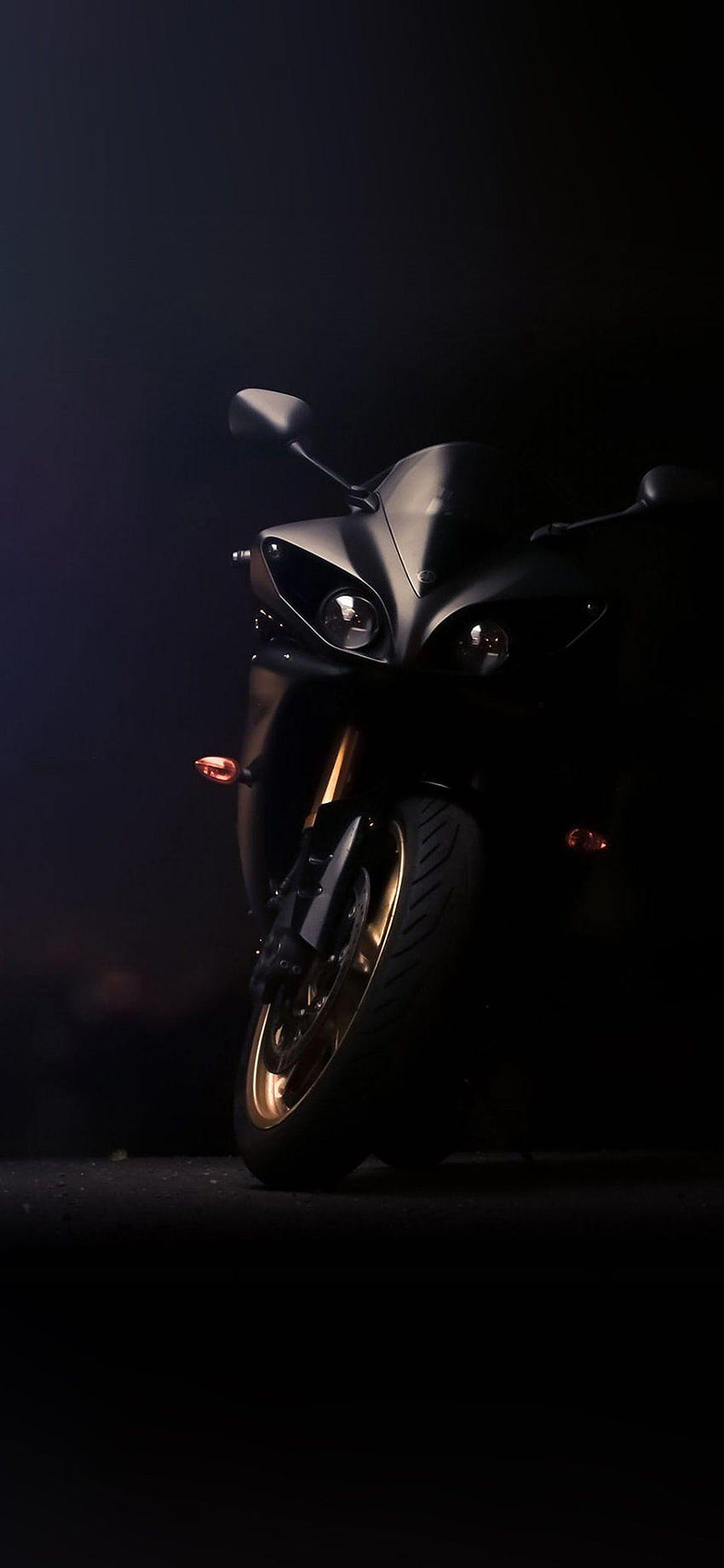 Motocyklowy iPhone, czarny rowerzysta z Androidem Tapeta na telefon HD