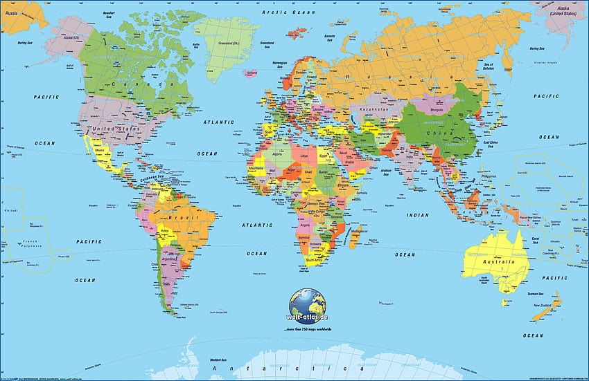 World Map, population map HD wallpaper