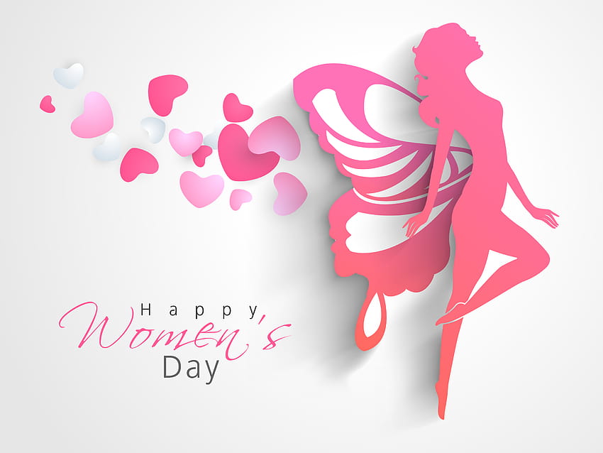 907020 Başlık Tatil Kadınlar Günü Bildirimi Kalp, dünya kadınlar günü posteri HD duvar kağıdı
