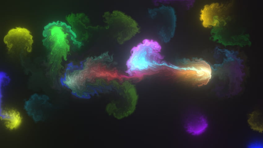 Animação de fluido colorido, áudio reativo papel de parede HD