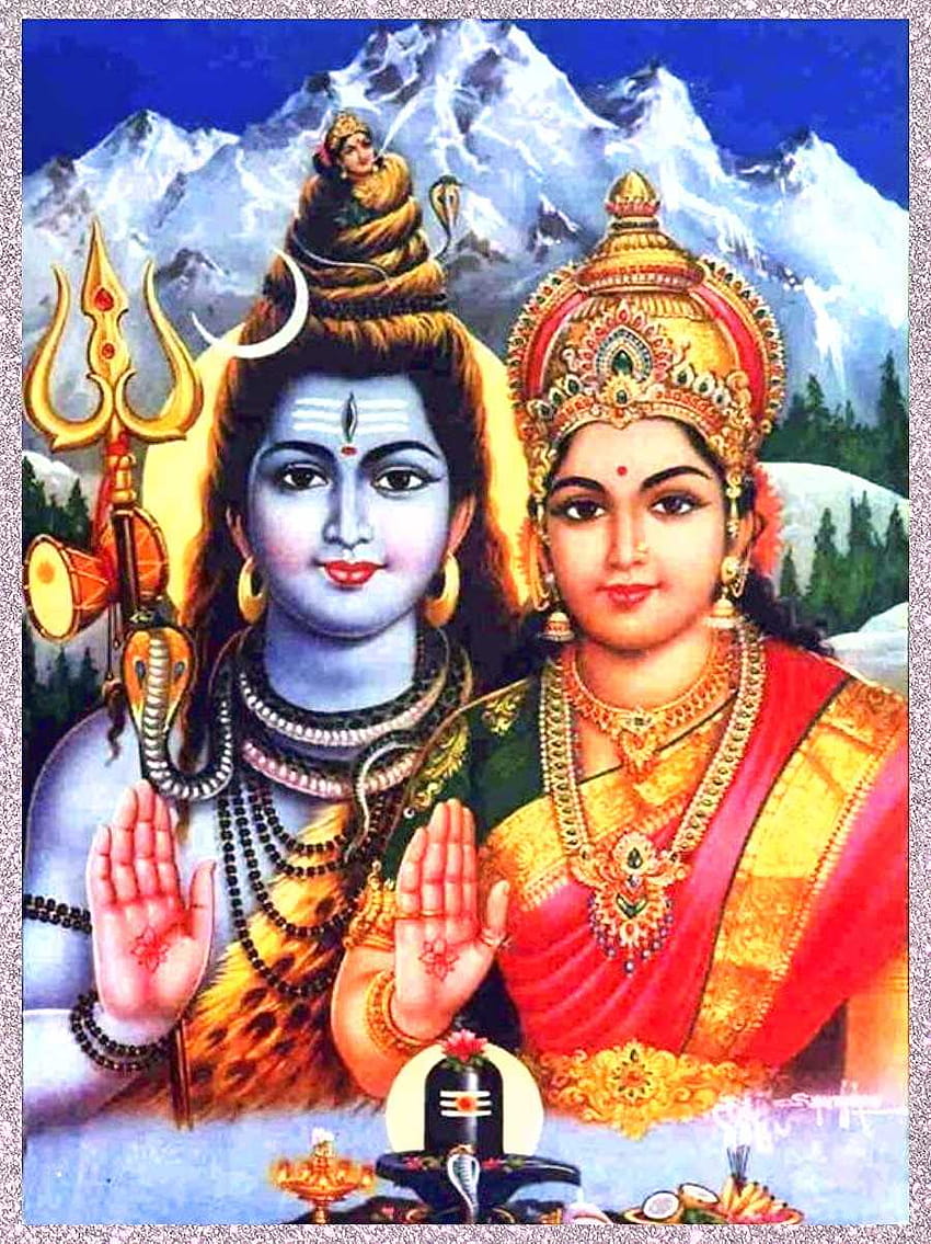 Shiva Parvati, shiva parvathi mobile HD phone wallpaper | Pxfuel