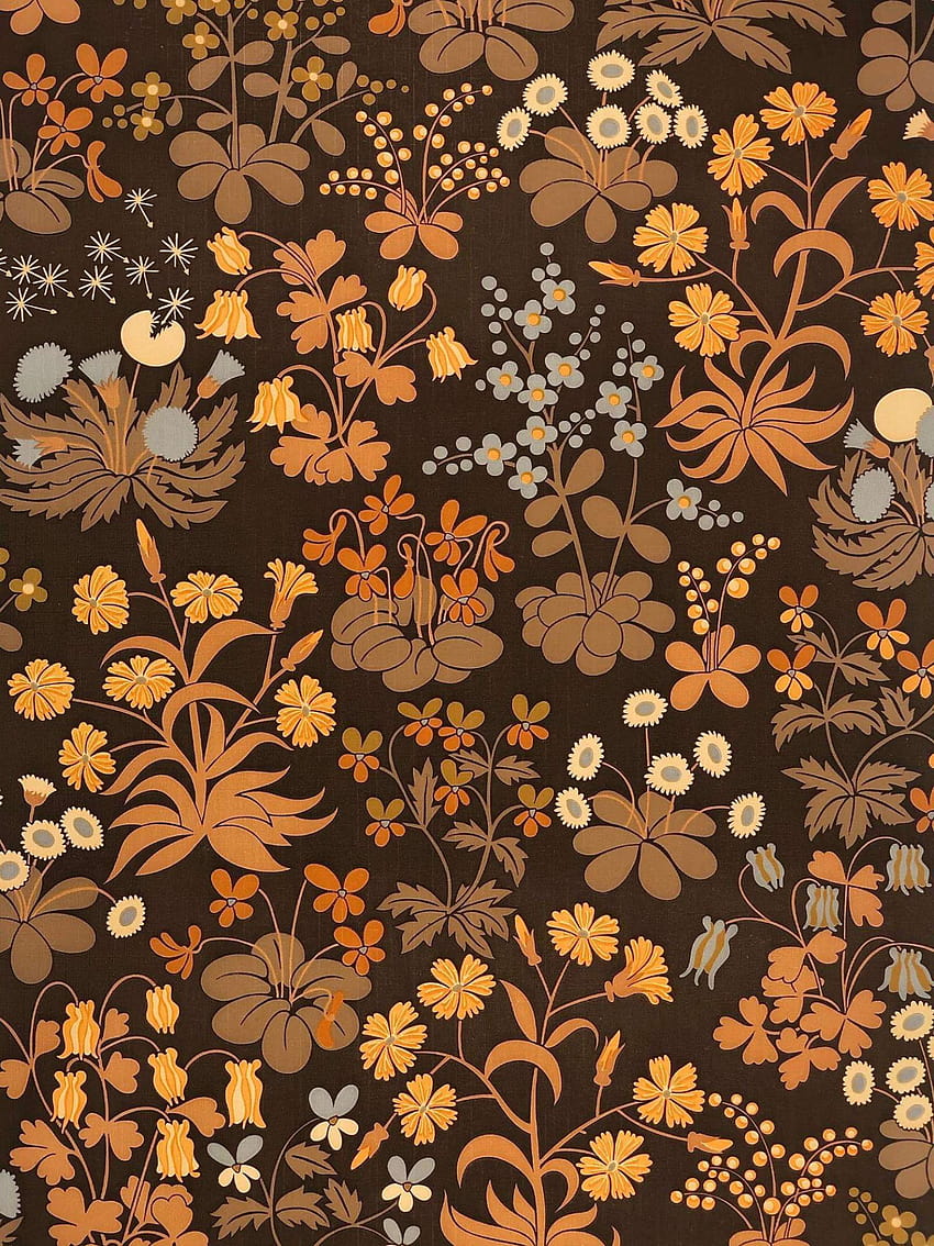 Vintage floral design removable wallpaper by Livettes Wallpaper