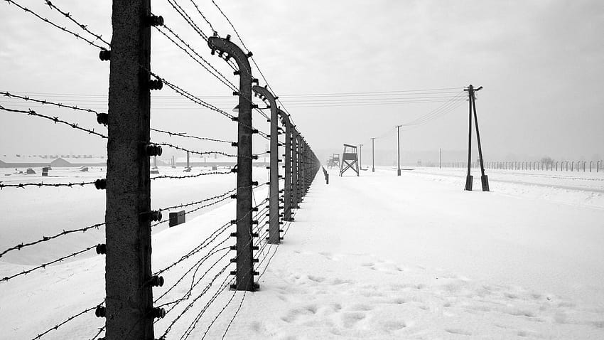Więzienie obozu koncentracyjnego Auschwitz z czasów II wojny światowej Tapeta HD