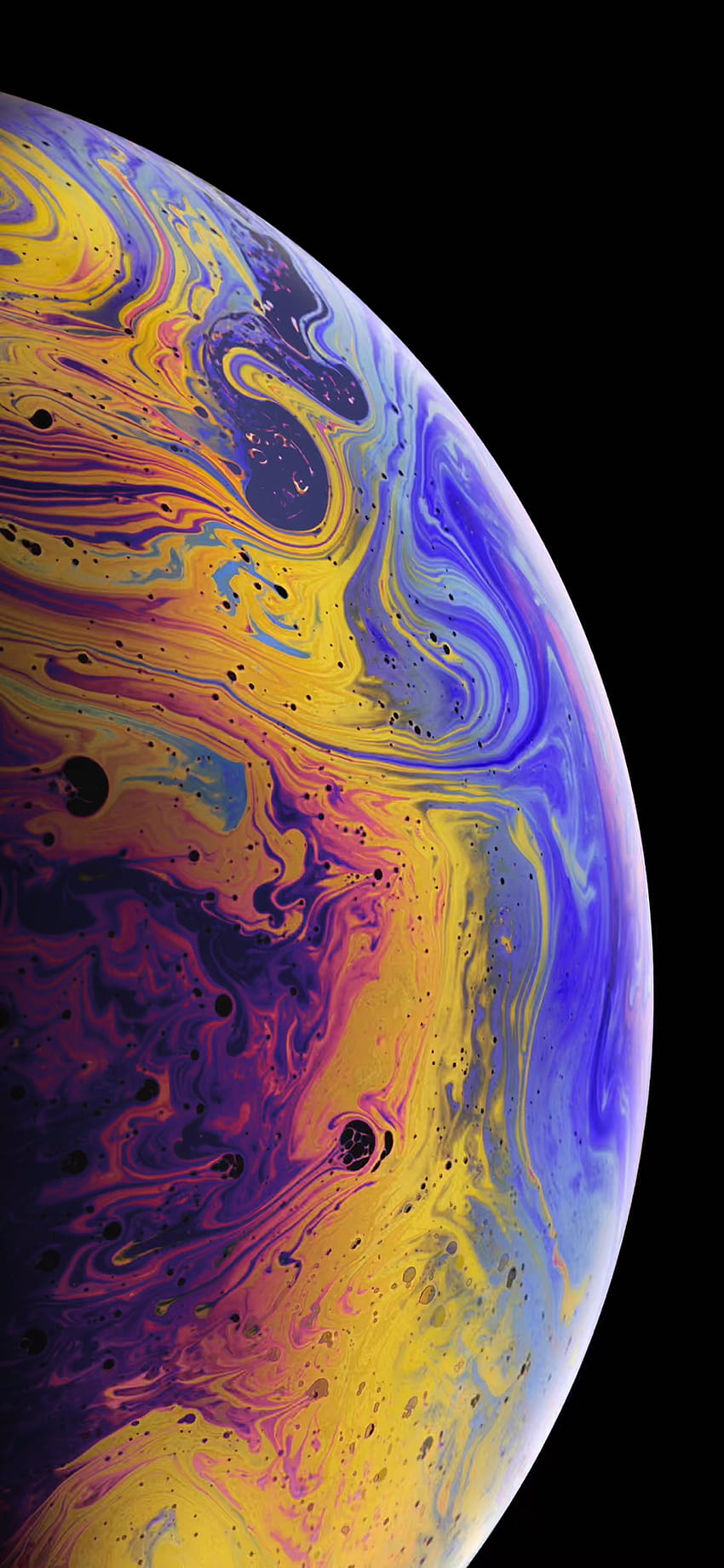 HD wallpaper: Earth, Planet, Bubble, Yellow, Red, iPhone XR, iOS 12, Stock  | Wallpaper Flare