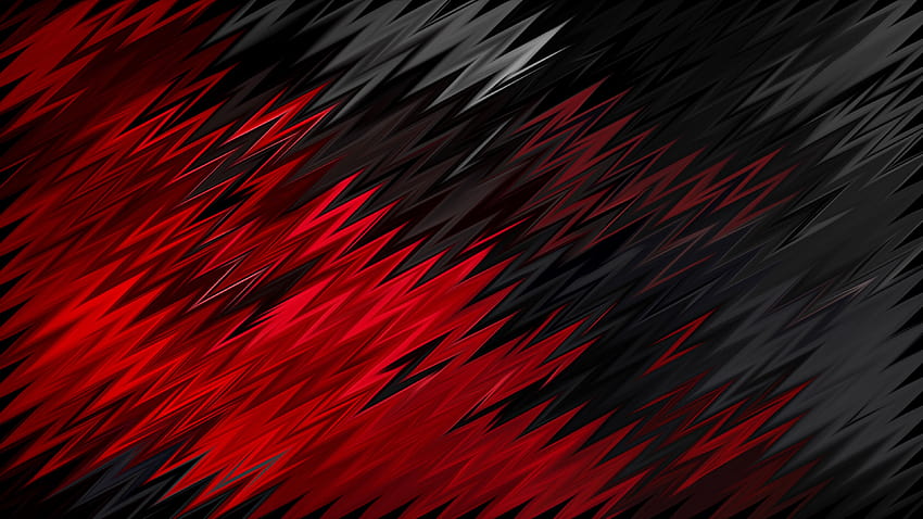 Formes pointues rouges noires, abstraites, ... qwalls Fond d'écran HD