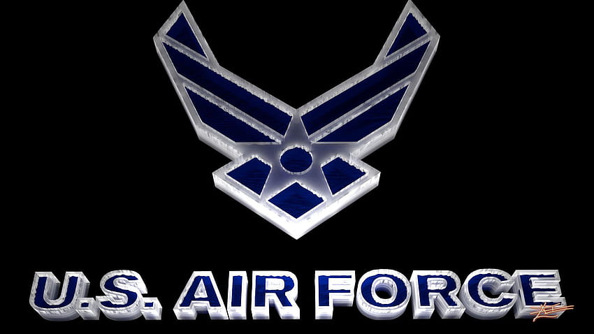 Лого на Usaf, военновъздушни сили на САЩ HD тапет