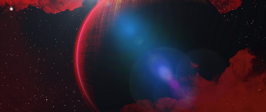 Fantastic red planet Ultra Wide TV HD wallpaper
