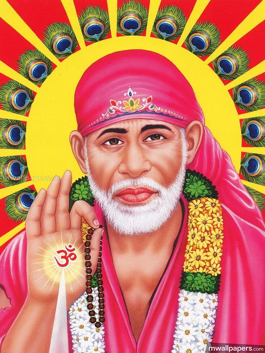 Shirdi Sai Baba Android, completo dios sai baba móvil fondo de pantalla del teléfono