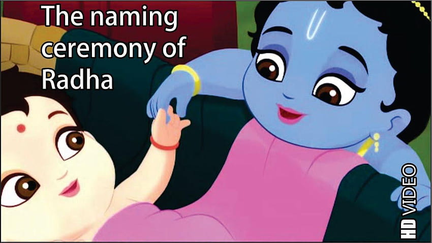 The naming ceremony of Radha, radha krishna cartoon HD wallpaper | Pxfuel