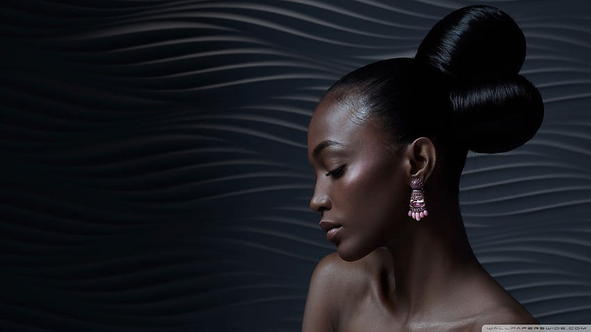 Beautiful Woman Side Profile Ultra Backgrounds, beautiful black women HD wallpaper