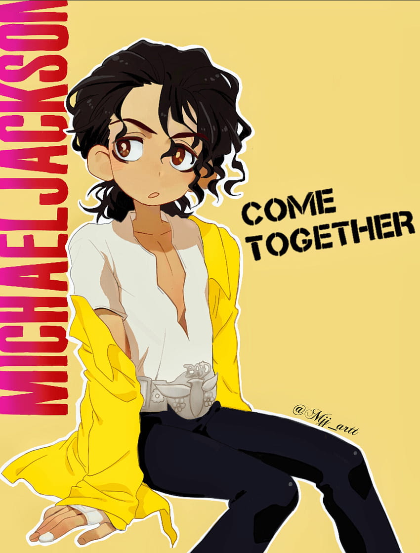 Michael Jackson anime Michael Jackson Come Together, text tiekst 2019 HD  phone wallpaper | Pxfuel