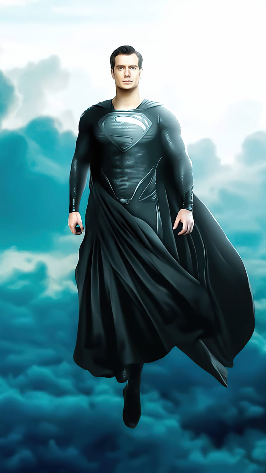 750x1334 Black Superman Suit Henry Cavill iPhone 6, iPhone 6S, iPhone 7 , Backgrounds, and HD phone wallpaper