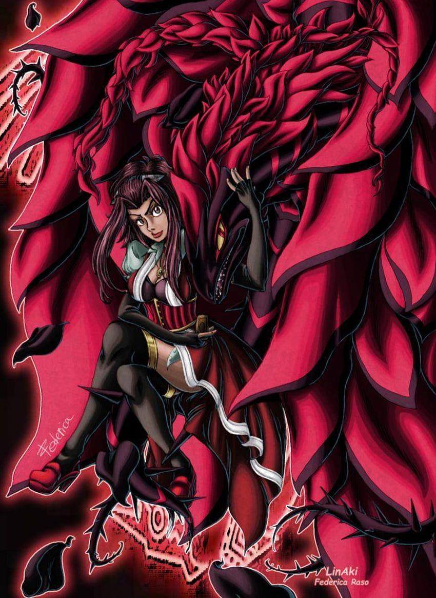 Aki Izayoi and BlackRose Dragon by LinAki92, akiza izinski HD phone wallpaper