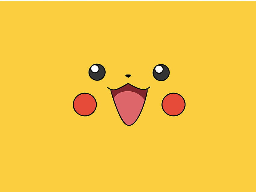 Pokemon video games yellow pikachu faces simple, pokemon pikachu HD wallpaper