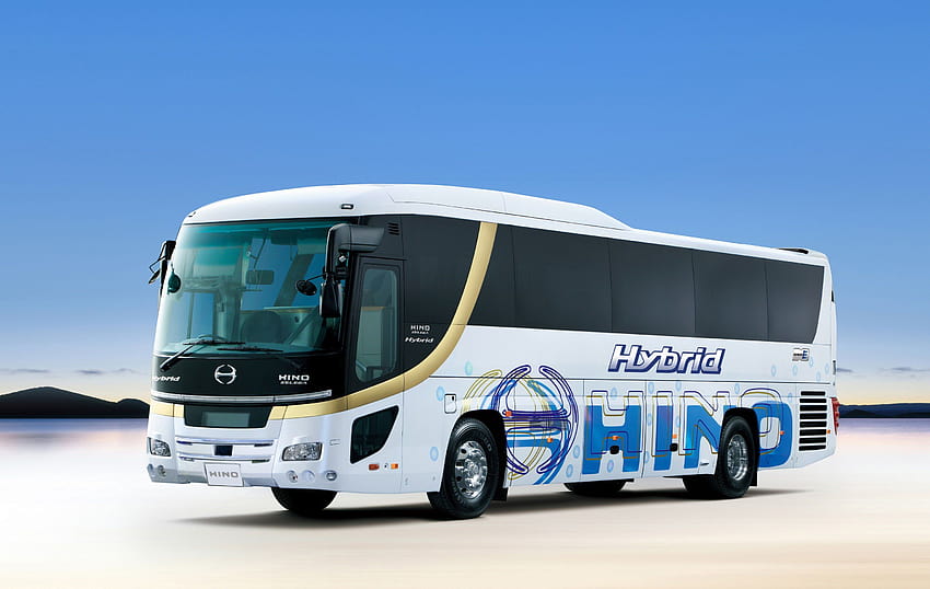 2008, Hino, Selega, Hybrid, Bus, Transport / und mobile Hintergründe HD-Hintergrundbild