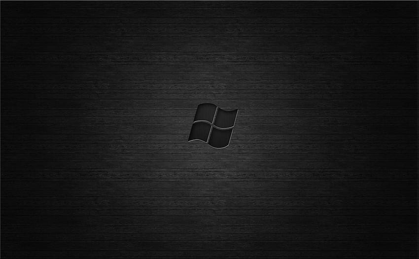 Windows 7 черен HD тапет