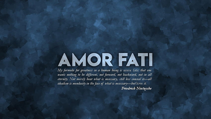 Amor Fati HD wallpaper