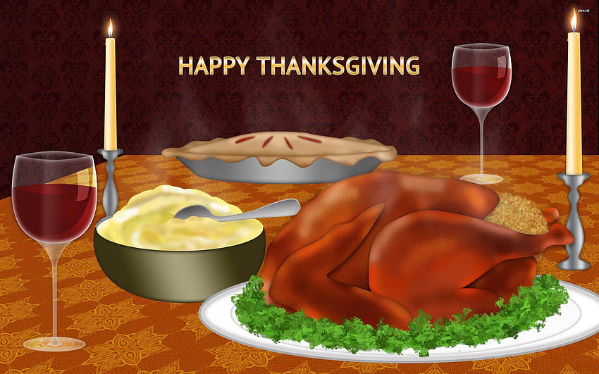 40 Thanksgiving Backgrounds For, thanksgiving food HD wallpaper