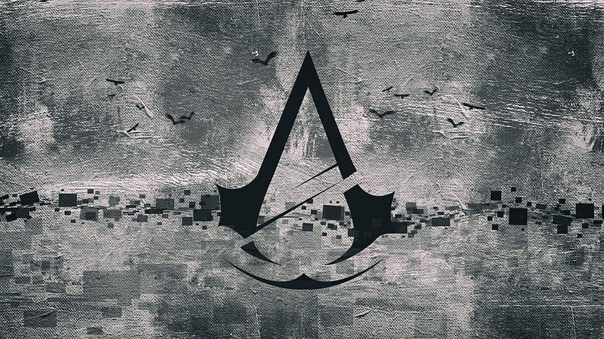 Assassins Creed Unity Black by Binary, assassins creed logo HD wallpaper