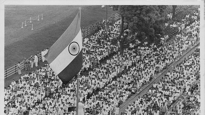 Tryst mit der Zukunft: Wo Indien in weiteren 70 Jahren sein wird, Hintergrund der indischen Flagge mit schwarzem Raum HD-Hintergrundbild