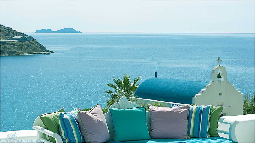 62969887 Santorini, verano grecia fondo de pantalla