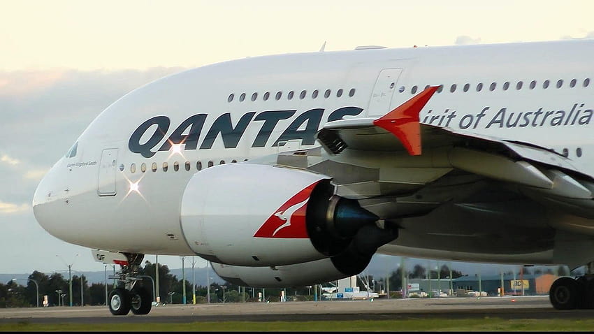 Qantas A380 Take Off HD wallpaper
