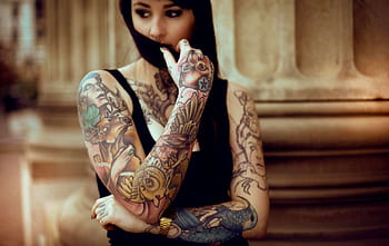For tattoo full body girl HD wallpapers | Pxfuel