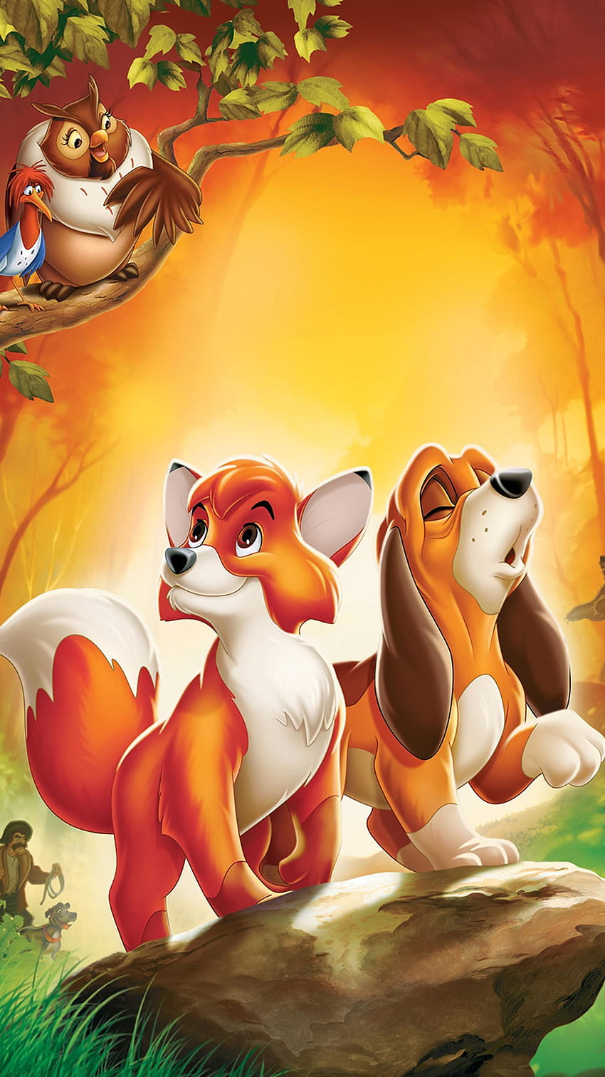 The Fox and the Hound HD phone wallpaper