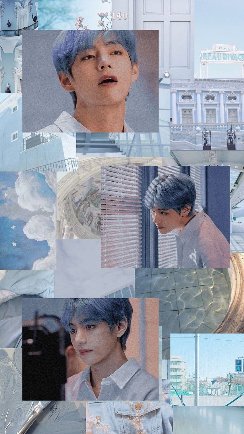 Estetica di Kim Taehyung, collage di taehyung Sfondo del telefono HD