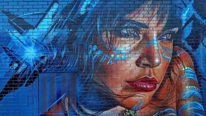 Urban Street Art, women graffiti HD wallpaper