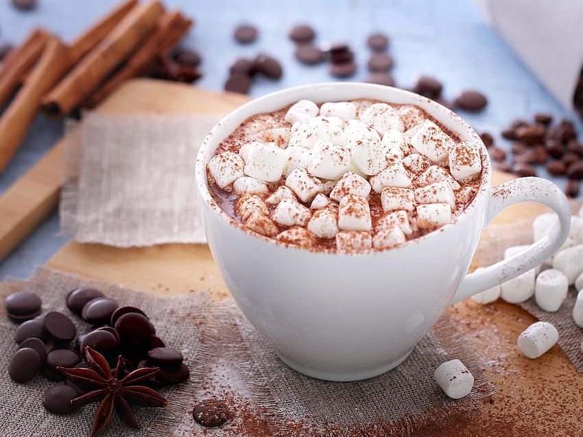 Best Hot Chocolate in Boston, autumn hot chocolate cinnamon HD wallpaper