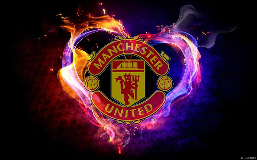mejor Manchester United, escudo del Manchester United fondo de pantalla
