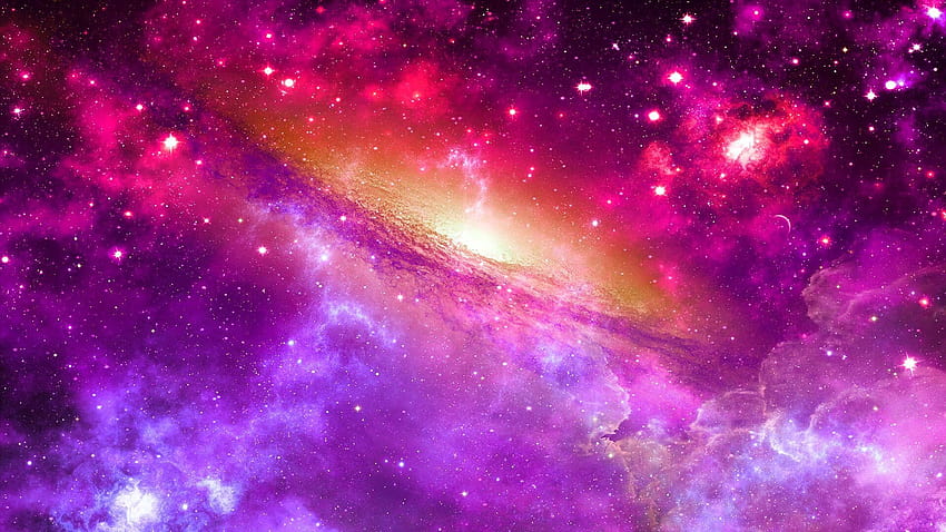 Pink Universe, pink space HD wallpaper