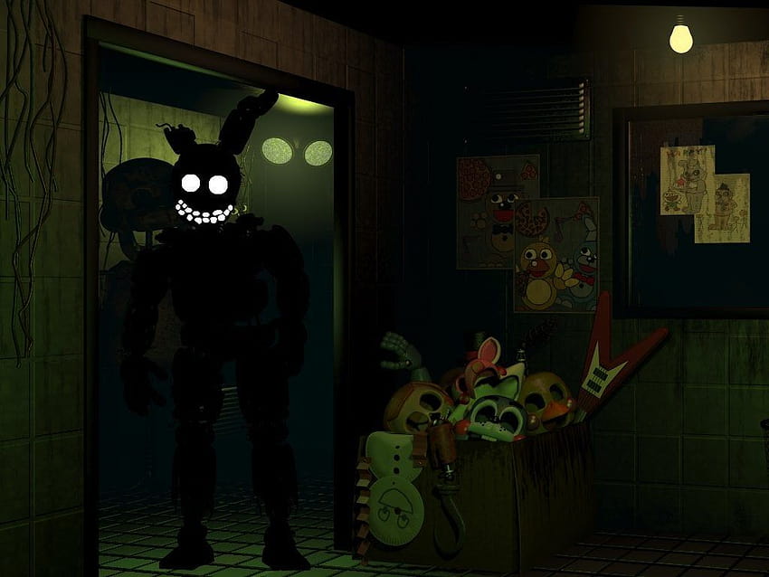 Shadow Freddy, Fredbear and Spring Bonnie