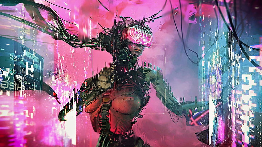 Cyber science fiction digital art concept art cyberpunk artwork  futuristic HD wallpaper  Wallpaperbetter