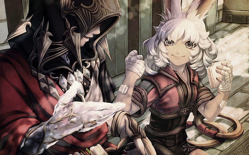 1920x1200 Lyna, Crystal Exarch, Final Fantasy Xiv, Anime Games, Hoodie, Bunny Ears, Bandages for MacBook Pro 17 inch 高画質の壁紙
