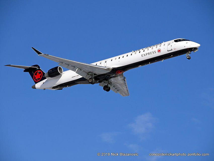 Air Canada Express Bombardier CRJ, bombardier crj900 papel de parede HD