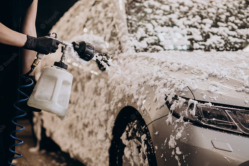 Myjnia samochodowa, czyszczenie samochodu Tapeta HD