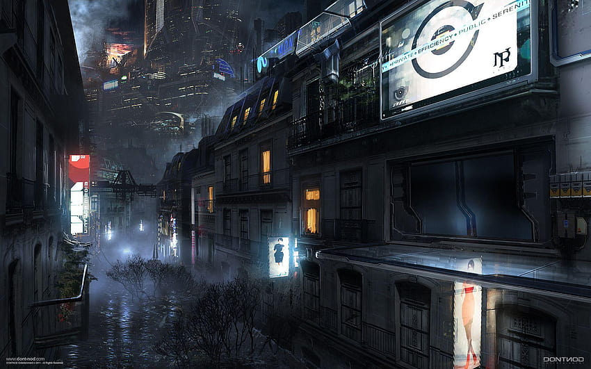 Dystopian City HD wallpaper