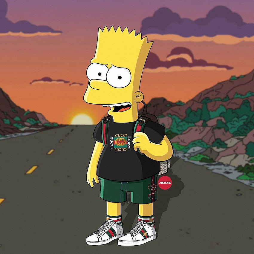 Gucci Bart Simpson, gucci anime characters HD phone wallpaper | Pxfuel