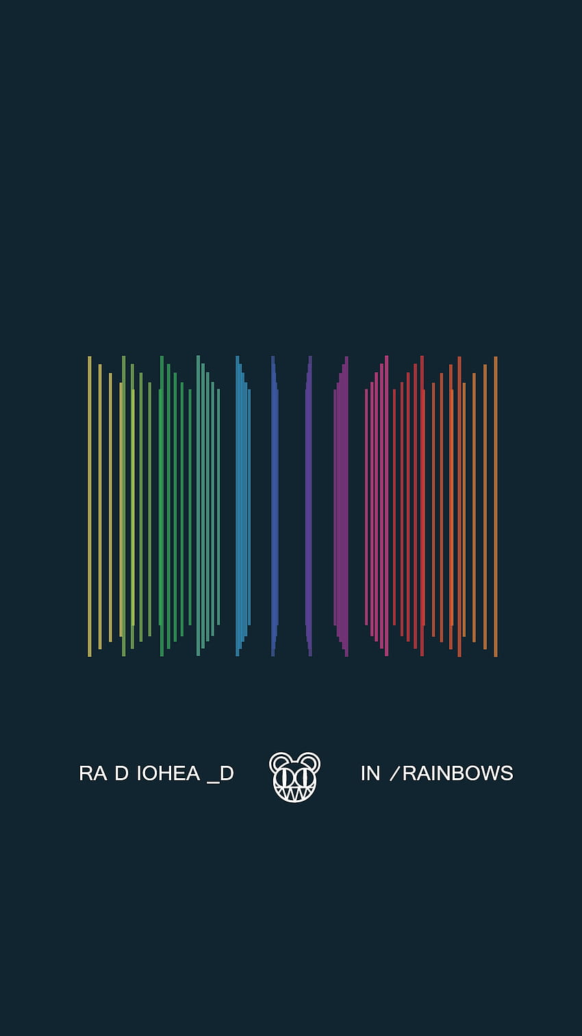 Sahne tasarımına dayanan Minimalist In Rainbows : radiohead HD telefon duvar kağıdı