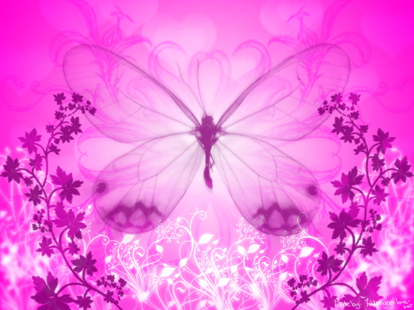 pink butterflies baby pink pink backgrounds [1024x768] for your , Mobile & Tablet, aesthetic butterfly laptop pink HD wallpaper