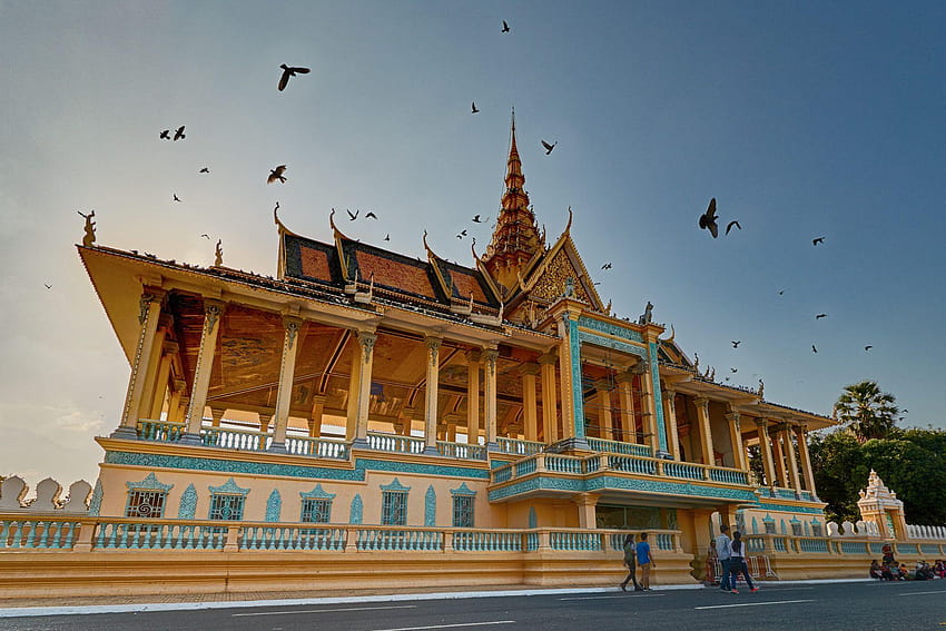 Königspalast, Phnom Penh, von Menschenhand geschaffen, Hauptquartier Königspalast HD-Hintergrundbild