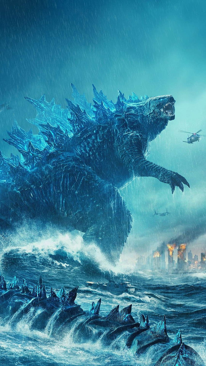Godzilla contra kong móvil fondo de pantalla del teléfono