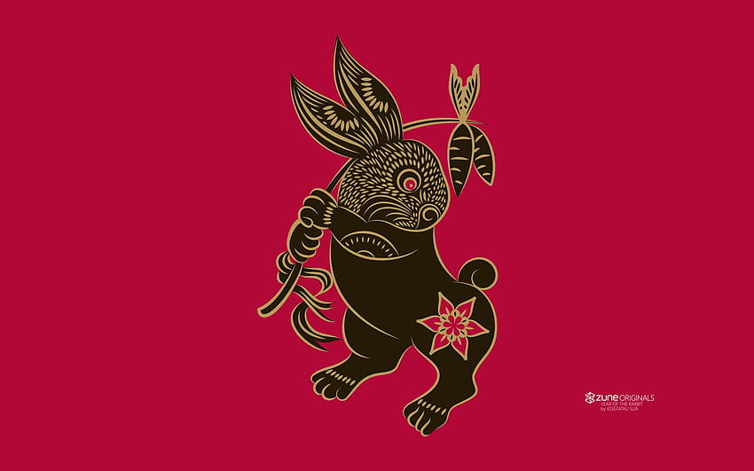 año del Conejo Zodíaco chino 22234518 fondo de pantalla