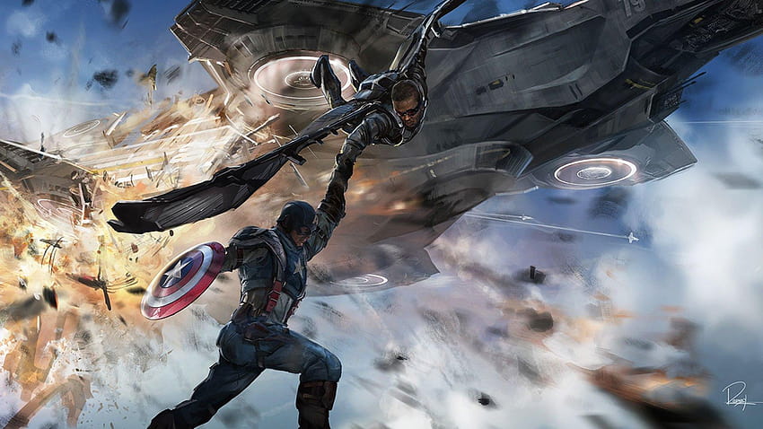 CAPTAIN AMERICA WINTER SOLDIER action adventure sci, the falcon and the winter soldier HD wallpaper