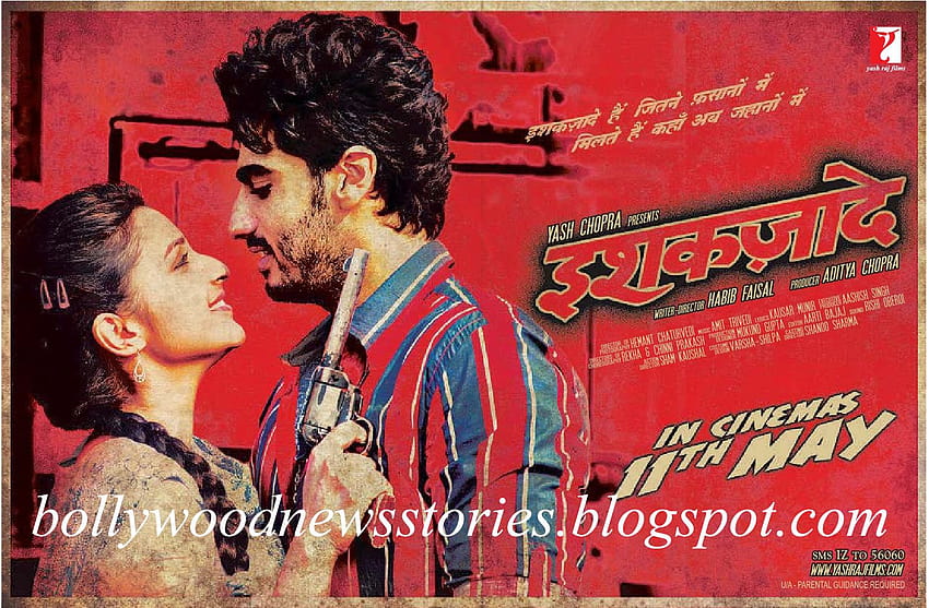 Последни новини: Плакати на филма Ishaqzaade и с участието на Arjun Kapoor и Parineeti Chopra, филм HD тапет