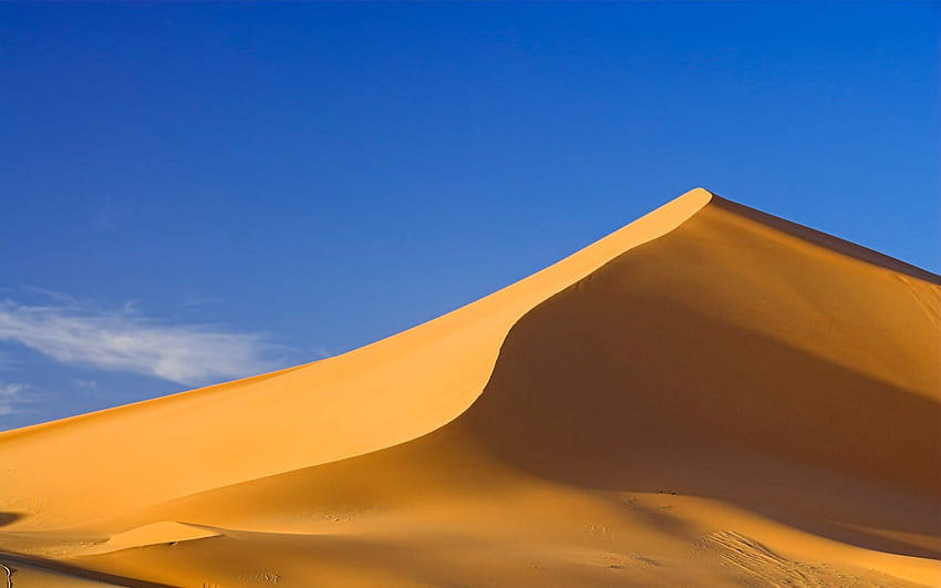 Deserto del Sahara, collina di sabbia, cielo blu 1920x1200 Sfondo HD