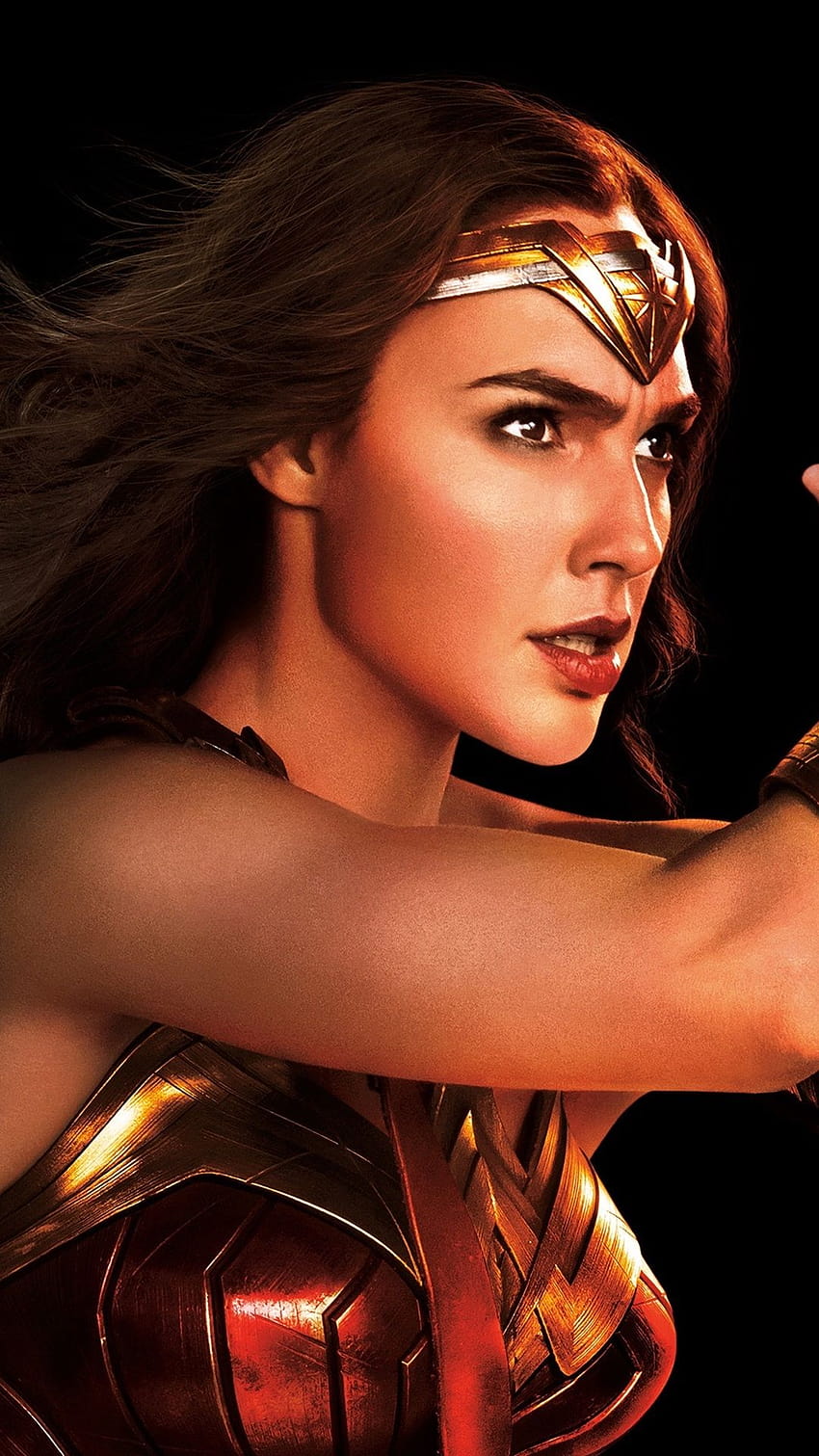 Wonder Woman, Gal Gadot, Justice League 1080x1920 iPhone 8/7/6/6S, Justice League Wonder Woman Tapeta na telefon HD