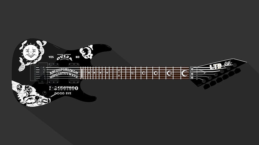 ESP LTD Kirk Hammett's Ouija Guitar Vector firmy DastronTM, szczególnie gitara Tapeta HD
